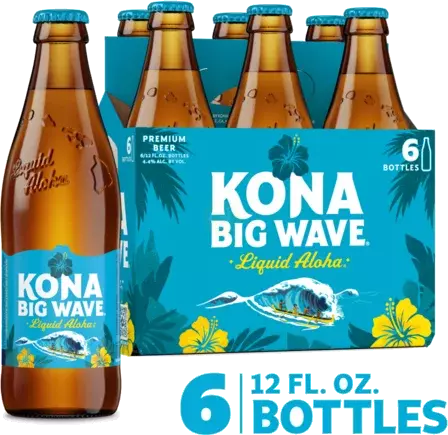 Kona Big Wave Liquid Aloha Premium Beer 