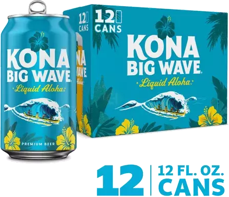 Kona Big Wave Liquid Aloha Premium Beer 