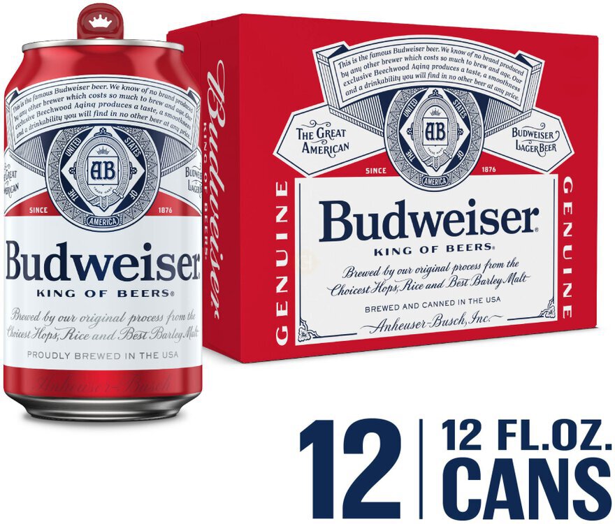Budweiser 16OZ 12PK Can
