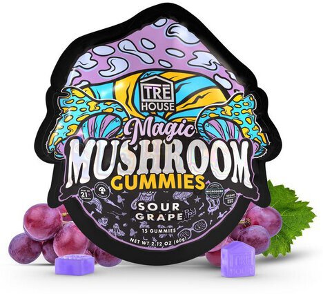 Tre House Mushroom Gummies Sour Grape