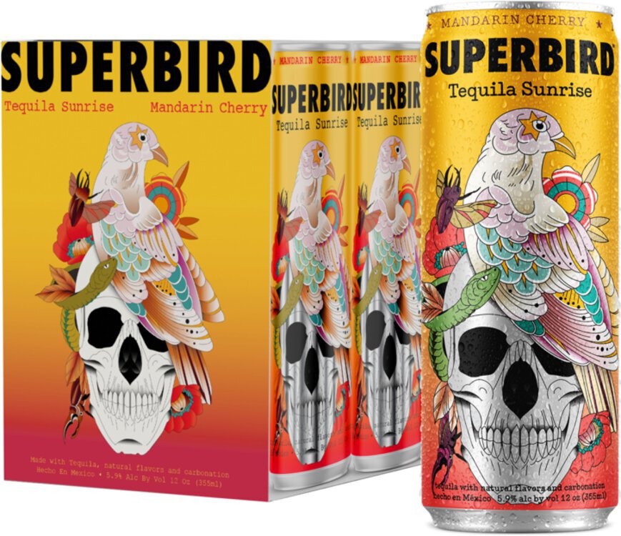 Superbird Tequila Sunrise - 4 Pack 12OZ - Wall to Wall Wine And