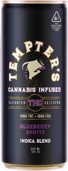 Tempter's Blueberry Spritz 10mg Thc 10mg Cbd