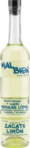 Mezcal Artesanal Mal Bien Zacate Limon Lemongrass Espadin Oaxaca
