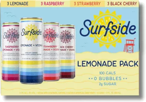 SURFSIDE LEMONADE VARIETY, 12OZ CAN