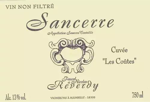 Pascal & Nicolas Reverdy Sancerre Cuvee Les Coutes