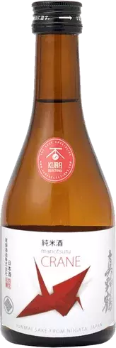 Manotsuru Red Crane Junmai Sake Niigata Japan