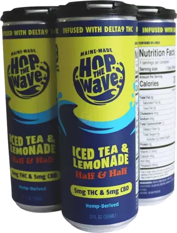 Hop The Wave Iced Tea Lemonade Half & Half 5mg Thc & 5mg Cbd