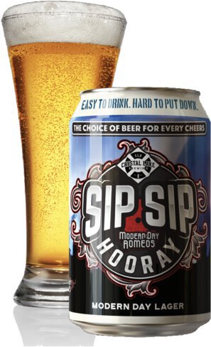 Crystal Lake Brew Sip Sip Hooray Lager