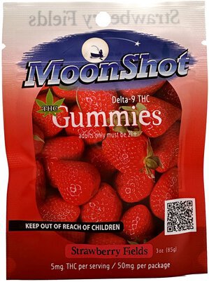 Moonshot Strawberry Gummies 5mg Thc