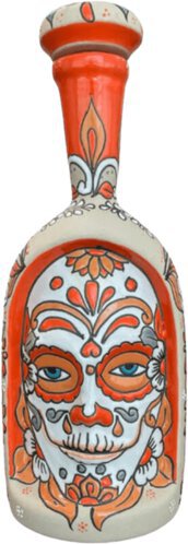 Dos Artes Tequila Blanco Hand Painted Calavera Skull Release Produced At Nom 1466 Tequila Tres Mujeres 1 Liter