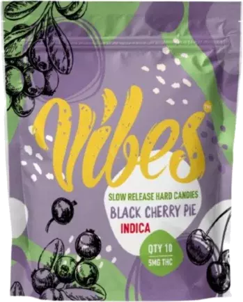 Vibes Black Cherry Pie Hard Candy 5mg Thc