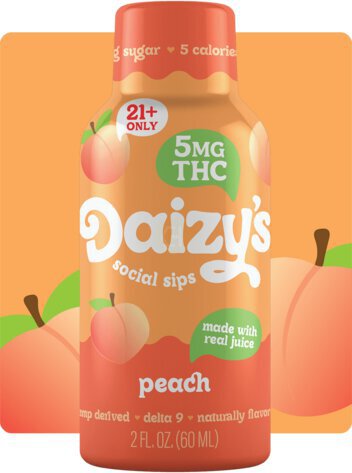 Daizy's Peach Sips 5mg