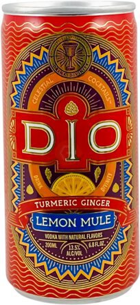Dio Canned Cocktails Turmeric Ginger Lemon Mule