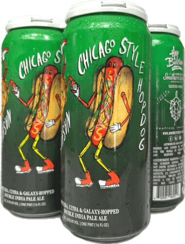 Hop Butcher For The World Brewing Chicago Style Hop Dog