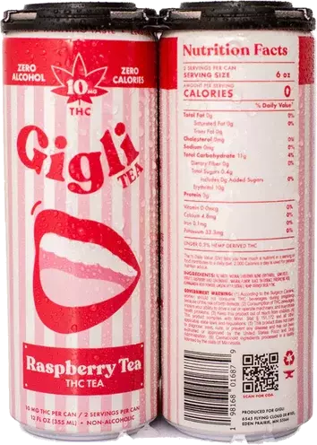 Gigli Raspberry Tea 10mg Thc