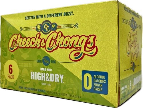 Cheech & Chong's High & Dry Magic Mule Thc Infused Seltzer