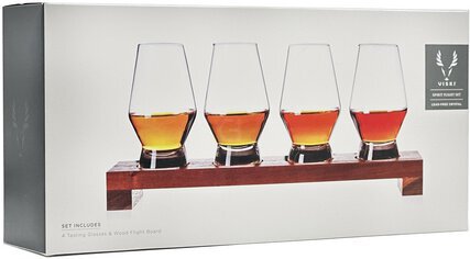 Spirits Tasting Flight With Glasses