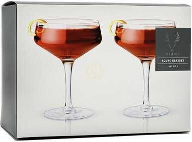 Seneca Faceted Crystal Coupes Viski Set Of
