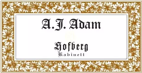 Weingut A J Adam Dhron Hofberg Riesling Kabinett Mosel Germany