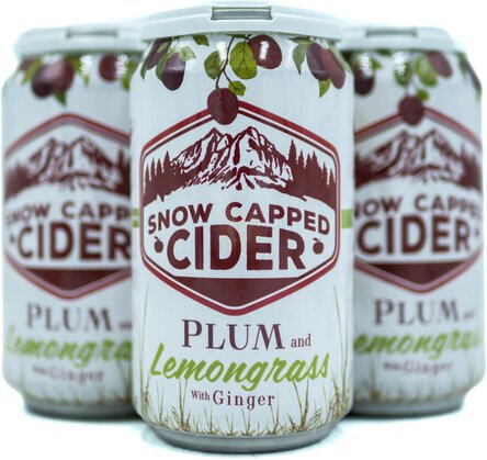 Snow Capped Plum Lemongrass Hard Cider Ginger Plum Colorado 4/12 Oz