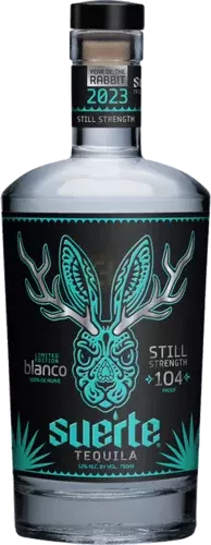Suerte Tequila Limited Edition Still Strength Blanco Tequila 100 De Agave 104 Proof