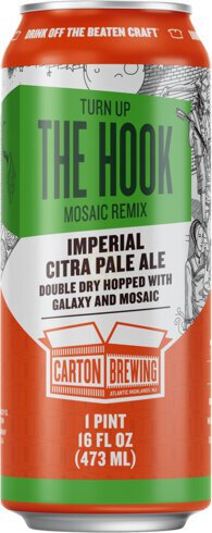 Carton Turn Up The Hook Mosaic Remix Imperial Citra Pale Ale Limited Release