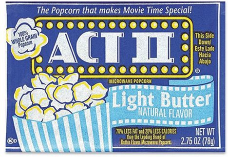 Act Ii Light Butter Popcorn 3x Cartons
