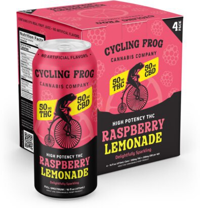 Cycling Frog Raspberry Lemonade 50mg Thc Seltzer