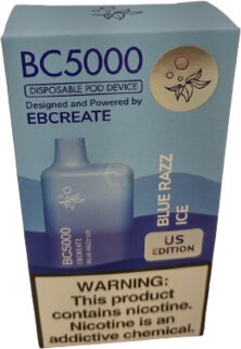 Elf Bar Bc5000 Blue Razz Ice Device