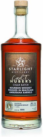 Carl T Huber's Starlight Distillery Bourbon Whiskey Small Batch Amburana Cask