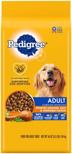 Pedigree Complete Nutrition Adult Dry Dog Food Roasted Chicken Rice & Vegetable Flavor Dog Kibble
