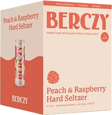 Bercy Peach & Raspberry Hard Seltzer
