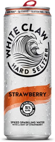 White Claw Strawberry Hard Seltzer Single