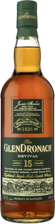 The GlenDronach Single Malt Scotch Whisky Revival Aged 15 Years