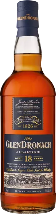 The GlenDronach Single Malt Scotch Whisky Allardice Aged 18 Years