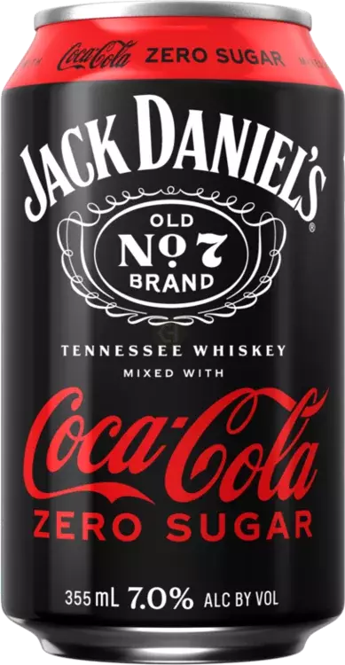 Jack Daniel's Coca-Cola Zero Sugar 355ML G I WINE SPIRITS