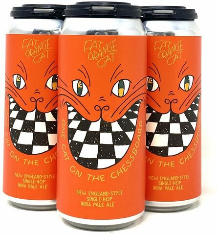 Fat Orange Cat One Cat On The Chessboard Neipa
