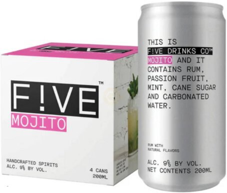4 Pack Five Drinks Co Mojito Bend Oregon