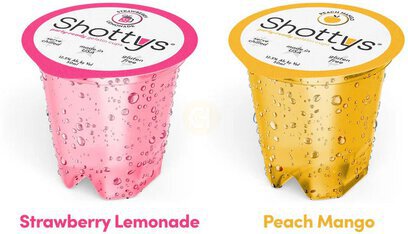 Shottys Wine Gelatin Shot Straw Lem Peach Mango