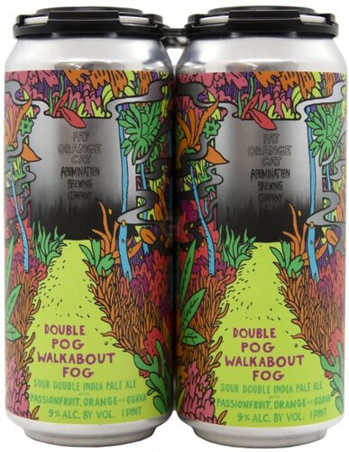 Fat Orange Cat Brewing Double Walk Pog Walkabout Fog Sour Double IPA 4 Pk