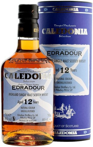 Edradour Highland Single Malt Scotch Whiskey Aged Caledonia Year 46 Abv