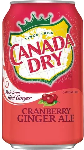 Canada Dry Cranberry Ginger Ale Can
