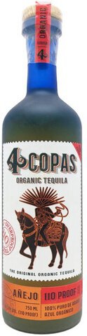 Copas Tequila 110 Proof Organic Anejo