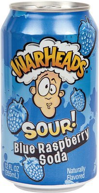 Warheads Sour Blue Raspberry Soda