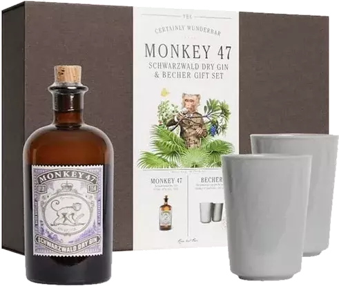 Monkey Gin W Becher Stoneware Cups