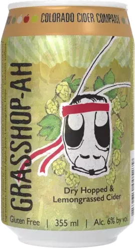 Colorado Cider Company Grasshop Ah Lemongrass Dry Hopped Cider Colorado