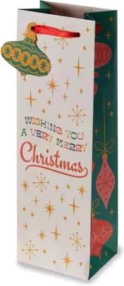 A Very Retro Christmas Wishing Merry Bag