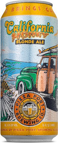 Single Pizza Port Brewing Company California Honey Blonde Ale