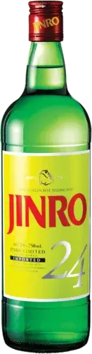 Jinro Soju Green Label Red Label