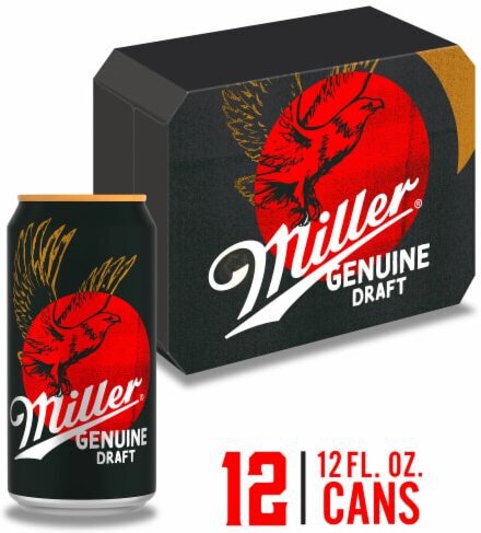 Miller Genuine Draft Beer, 12 Pack, 12 oz Cans
